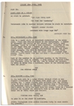 Moe Howard's 30pp. Script Dated April 1937 for The Three Stooges Film ''Playing the Ponies'' -- With Numerous Annotations in Moe's Hand -- Bound by Staples, Very Good Condition
